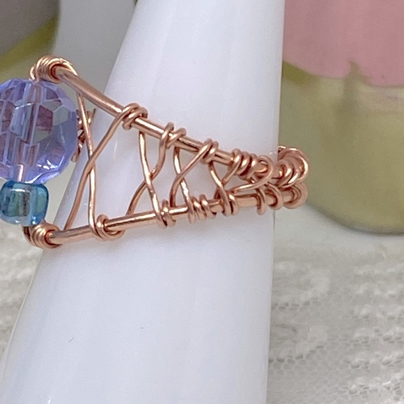 Handmade copper ring - Picture 3 of 6